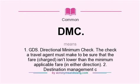 What Does DMC Stand for in Travel? And Why Do We Need More Acronyms in Life?